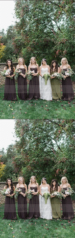 Chiffon Wedding Party Dresses For Bridesmaids