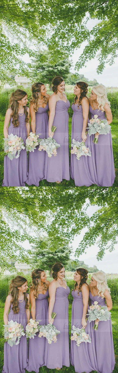 Long Bridesmaid Dresses,Sweetheart Wedding Party Dress For Bridesmaids
