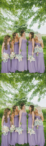 Long Bridesmaid Dresses,Sweetheart Wedding Party Dress For Bridesmaids