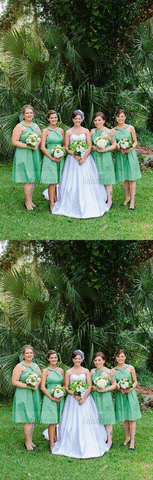 Short Halter Bridesmaid Dresses