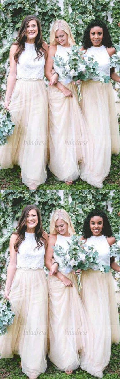 simple bridesmaid dress, A line bridesmaid dress,chiffon  bridesmaid dress