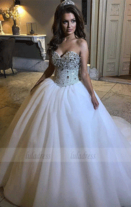 Wedding Drerss,Bridal Dresses,Sparkly Corset Ball Gowns Bridal Dresses,BD99958