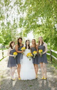 Chiffon Bridesmaid Dresses,Short Bridesmaid Dresses,BW97343