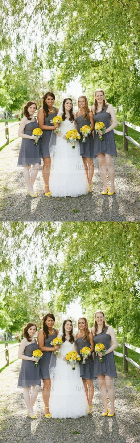 Chiffon Bridesmaid Dresses,Short Bridesmaid Dresses