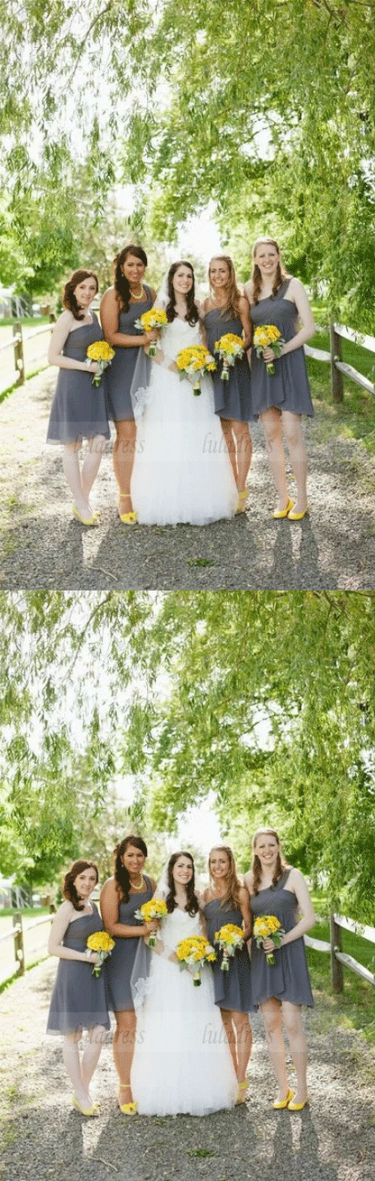 Chiffon Bridesmaid Dresses,Short Bridesmaid Dresses
