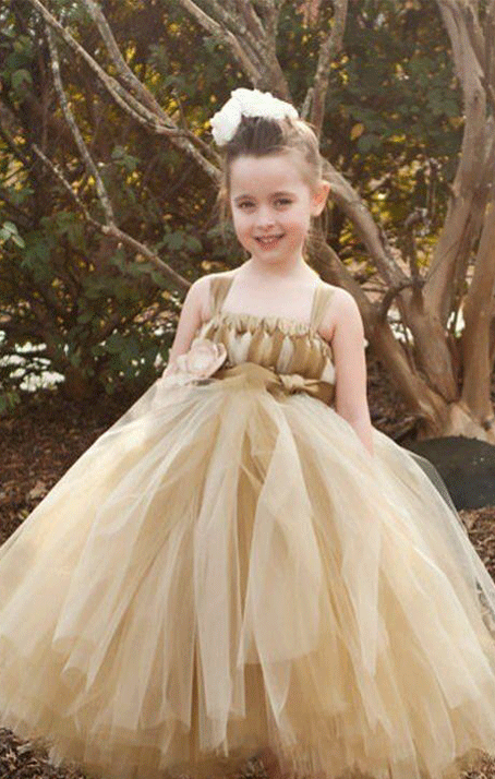 Tulle Flower Girl Dresses, Little Girl Dresses for Wedding