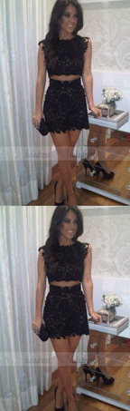 Lace Prom Dress,Black Prom Dress,Mini Prom Dress,Fashion Homecoming Dress,Sexy Party Dress