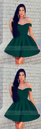 dark green homecoming dresses,short cocktail dress,emerald green homecoming dress