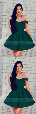 dark green homecoming dresses,short cocktail dress,emerald green homec – luladress
