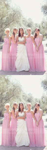 A-Line Floor-Length Chiffon Bridesmaid Dress,BW97271