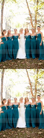 long bridesmaid dresses,elegant wedding party dresses