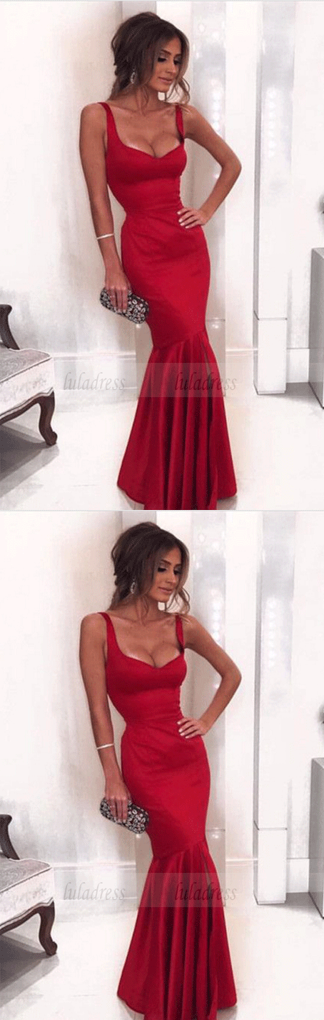 Sexy Sleeveless Mermaid Evening Dress Long Prom Dress