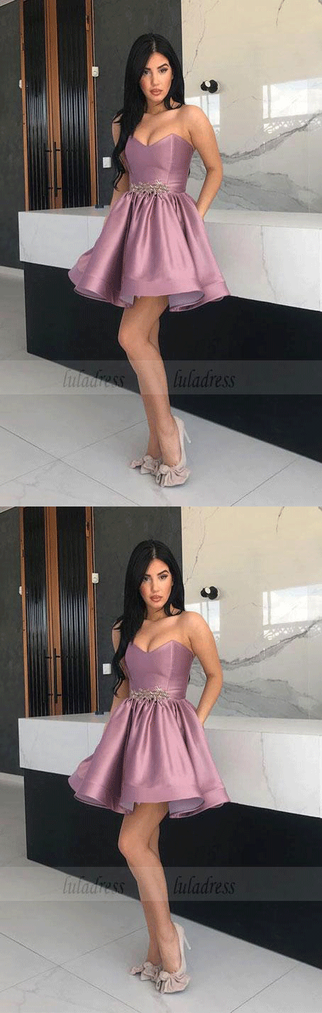 Mini Homecoming Dress with Pocket,Short Prom Dresses,Sexy Party Dresses for Teens