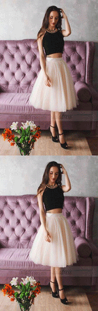 Ball Gown Sweetheart Short Ivory Tulle Homecoming Dress with Appliques