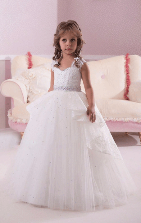 Flower Girl Dresses, Girls Wedding Party Dresses, Girls First Communion Dresses,Girls Pageant Dresses