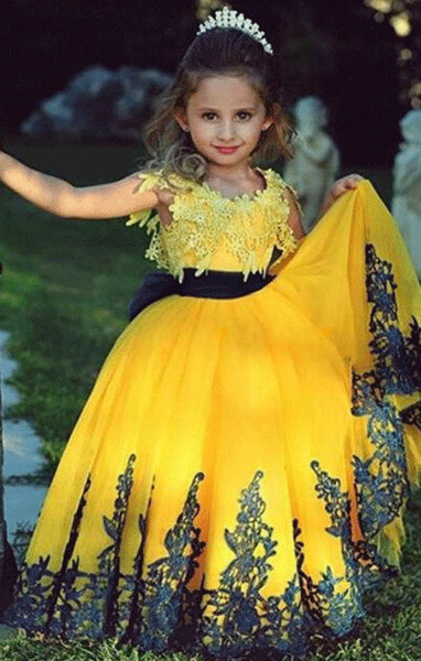 Flower Girl Dresses Luxury Ball Gown Party Pageant Communion Dress Little Girls Kid/Children Princess Dress for Wedding Kids,BD98834