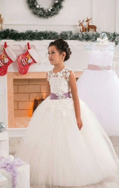 Flower Girl Dresses little girl dress,Lace flower girl dress, ball gown flower girl dress