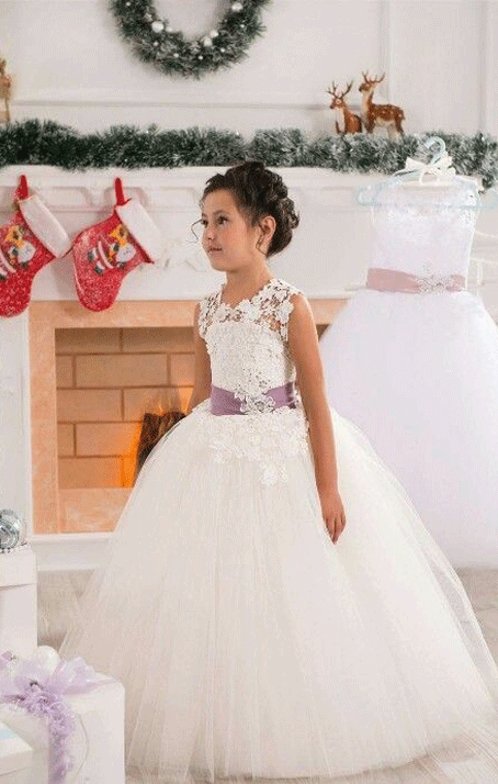 Flower Girl Dresses little girl dress,Lace flower girl dress, ball gown flower girl dress,BD98828