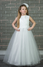 Lace Applique Girl Birthday Wedding Party Formal Flower Girls Dress baby Pageant dresses