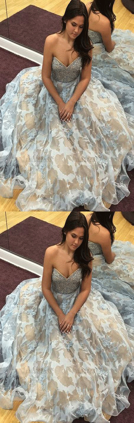 elegant sweetheart prom party dresses with fashion appliques