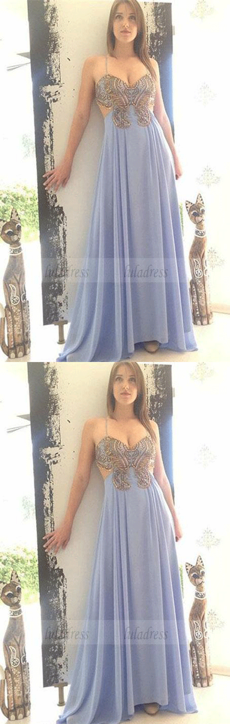 fashion simple gowns with appliques beaded, chic dresses for special occasion