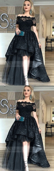 off shoulder prom party dresses, fashion formal evening gowns with appliques,BD98645