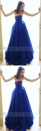 elegant strapless prom party dresses, fashion ball gowns