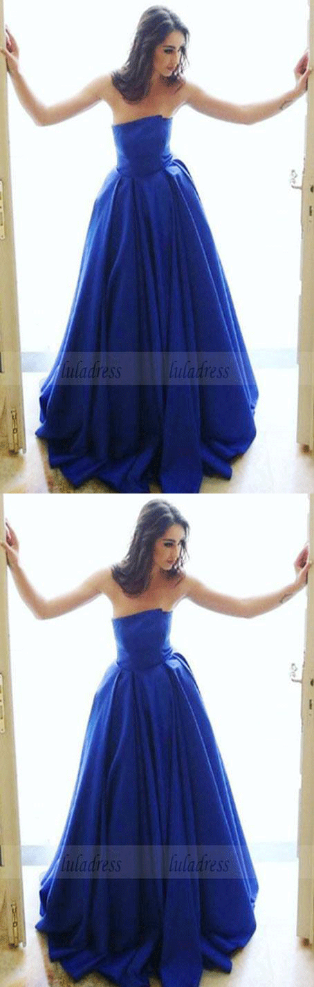 elegant strapless prom party dresses, fashion ball gowns