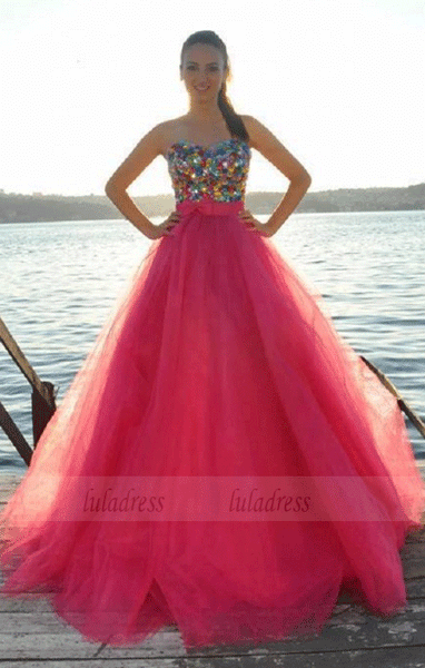 New Arrival Tulle Prom Dress,Ball Gown Prom Dress,Long Evening Dress,BD99965