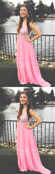 A-Line Prom Dresses,Sweetheart Prom Dress,Beading Graduation Dresses,BW97025