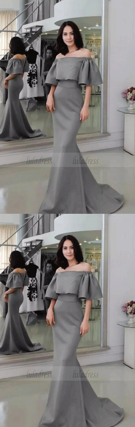 Sexy Simple Off Shoulder Formal Prom Gowns