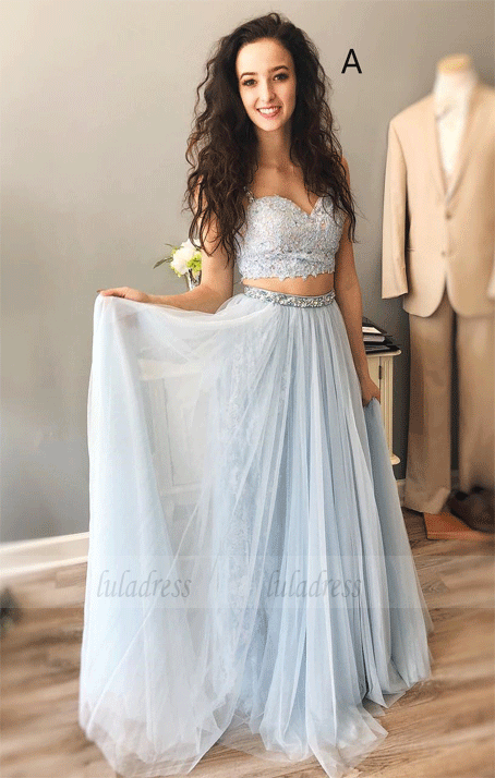 Princess Straps Long Prom Dress,BW97177