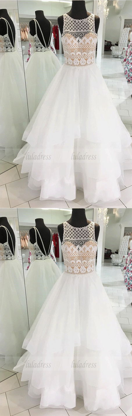 Princess A-line Long Prom dress