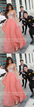 Modest Evening Dress,Chiffon Prom Dresses,Elegant Evening Dresses