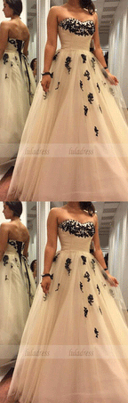 Tulle Prom Dresses,Princess Prom Dress,Ball Gown Prom Gown