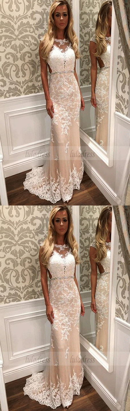 Mermaid Party Dresses,Tulle Evening Gowns,Modest Formal Dress