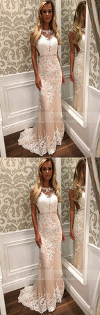 Mermaid Party Dresses,Tulle Evening Gowns,Modest Formal Dress