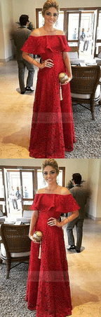 Red Prom Dresses, Prom Dresses Lace