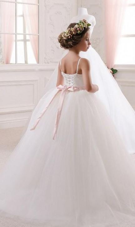 Flower Girl Dress Kid Party Pageant Princess Formal Wedding Bridesmaid