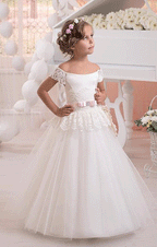 Girl Communion Party Prom Princess Pageant Bridesmaid Wedding Flower Girl Dress