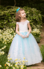 First Communion Dress Lace Flower Girl Dress