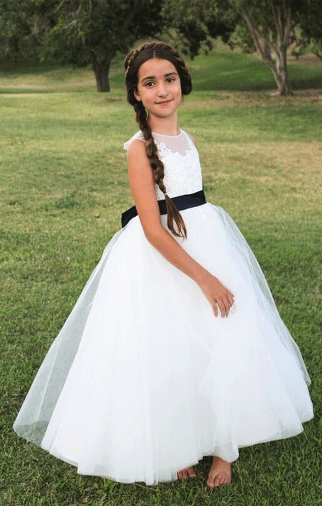 Princess Flower Girl Dresses, Girl Wedding Party Gowns