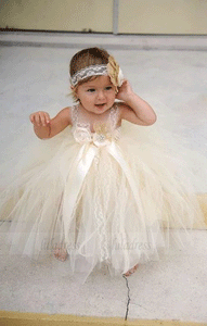 Flower Girl Dress Lace Flower Girl Dress Rustic Country Wedding Dress Baptism Christening Dress, BW97563