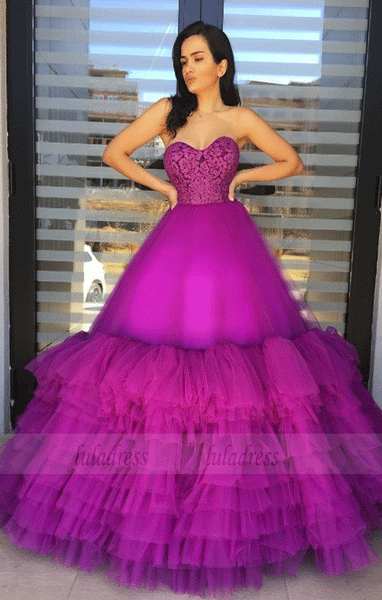 Sweetheart Prom Dress Ball Gowns Formal Evening Gown Quinceanera Party Dresses, BW97663