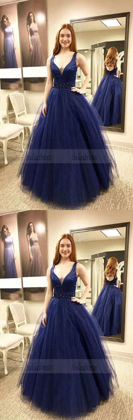 v neck prom dress,long evening dress,party dress