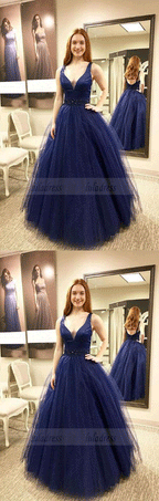 v neck prom dress,long evening dress,party dress