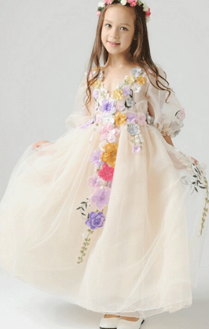 Flower girl dress,pretty flower girl dress, charming flower girl dresses