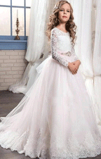 Flower girl dress,Lace flower girl dress,girls party dresses