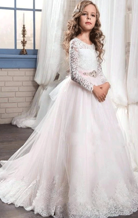 Flower girl dress,Lace flower girl dress,girls party dresses,BD98795