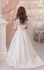 Flower Girl Dresses for Weddings, Half Sleeve Flower Girl Dress